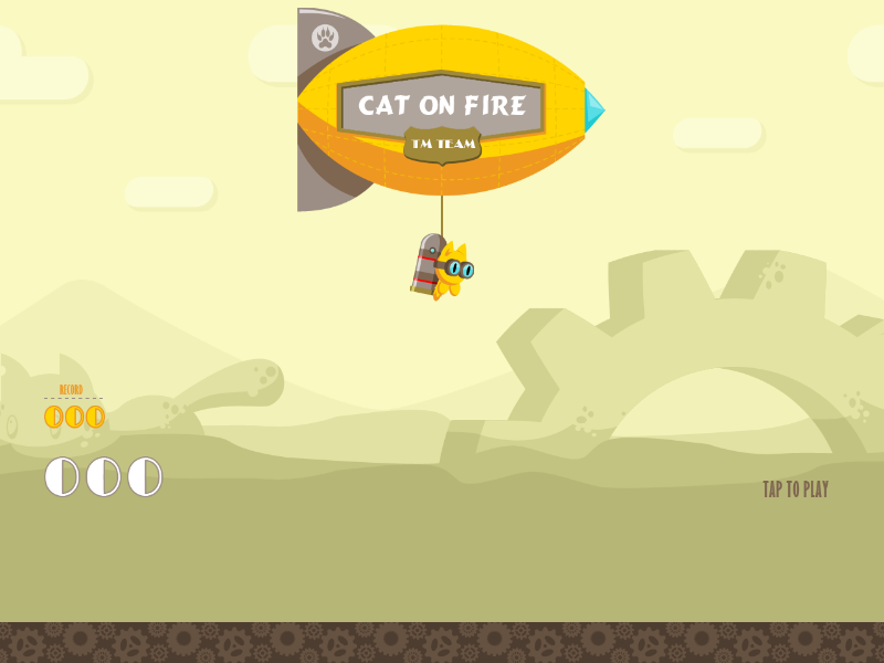 Play Cat on Fire - Free Arcade Game