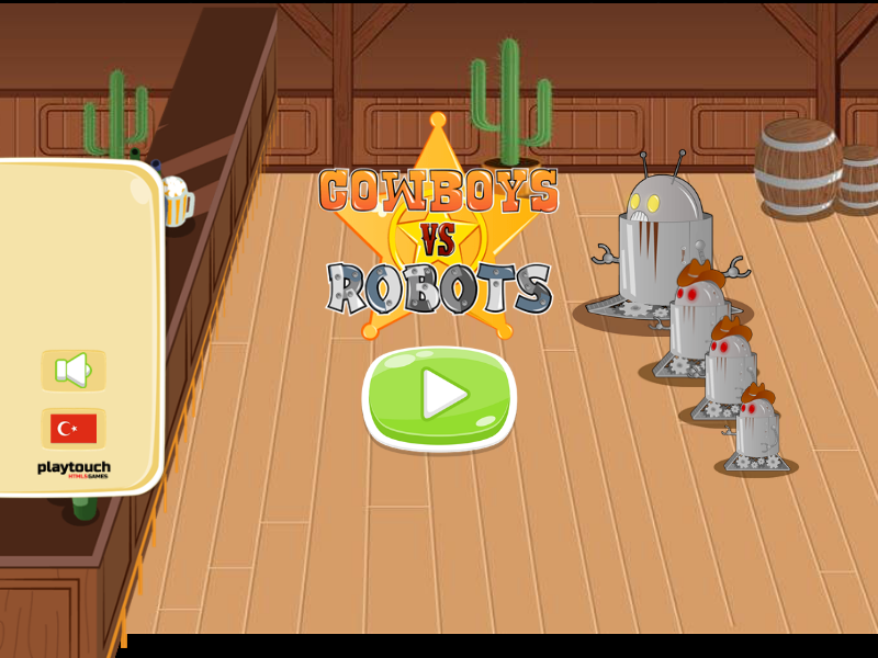 Play Cowboys VS Robots - Free Adventure Game
