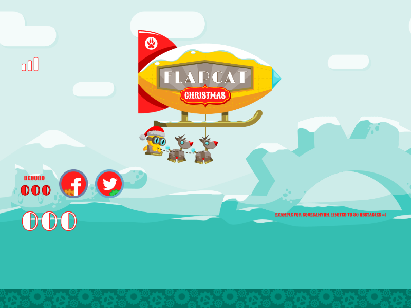 Flap Cat Christmas - Free Online Game